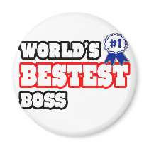 World's Bestest Boss magnets