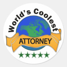 World's Coolest Attorney Sticker
