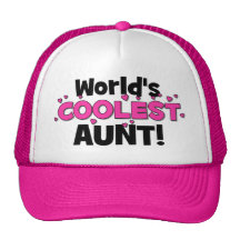 World's Coolest Aunt!  Great gift for Auntie To Be Trucker Hats
