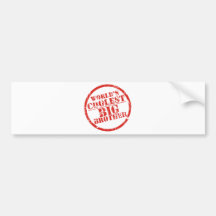 World's Coolest Big Brother Bumper Sticker