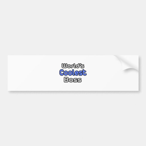 World's Coolest Boss Bumper Stickers