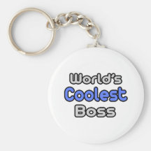 World's Coolest Boss Keychain
