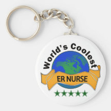 World's Coolest ER Nurse Key Chains