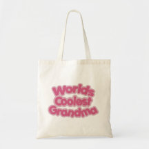 Worlds Coolest Grandma Canvas Bags