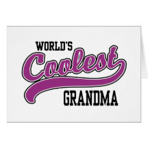 World's Coolest Grandma Greeting Card
