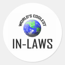 World's Coolest In-Laws Stickers