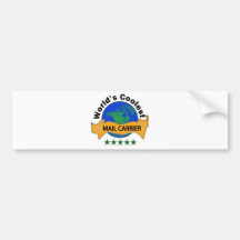 World's Coolest Mail Carrier Bumper Stickers