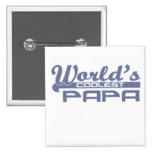 world's coolest papa pins