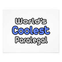 World's Coolest Paralegal Custom Announcement