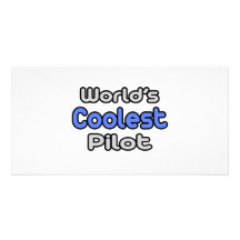 World's Coolest Pilot Customised Photo Card