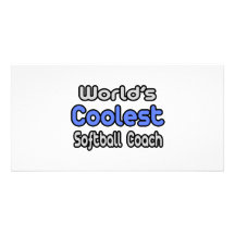World's Coolest Softball Coach Photo Greeting Card