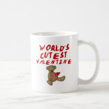 World's Cutest Valentine  Tshirts and Gifts Mugs