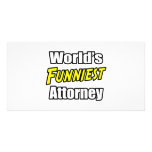 World's Funniest Attorney Customised Photo Card