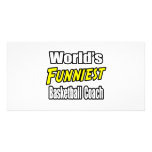 World's Funniest Basketball Coach Photo Card