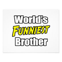 World's Funniest Brother Personalised Invitations