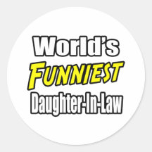 World's Funniest Daughter-In-Law Sticker