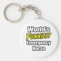 World's Funniest Emergency Nurse Keychain