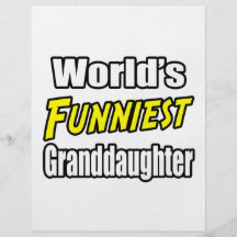 World's Funniest Granddaughter Full Color Flyer