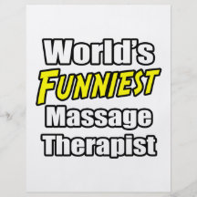 World's Funniest Massage Therapist Full Color Flyer