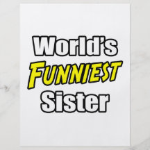 World's Funniest Sister Flyer