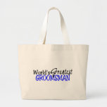Worlds Greastest Groomsman Blue Black Bag