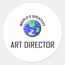 World's Greatest Art Director Round Stickers