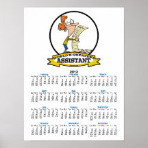 WORLDS GREATEST ASSISTANT WOMEN II CARTOON POSTERS