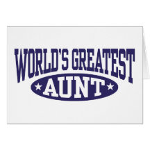 World's Greatest Aunt Greeting Card