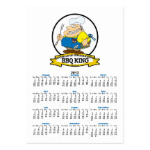 WORLDS GREATEST BBQ KING MEN CARTOON BUSINESS CARD TEMPLATES