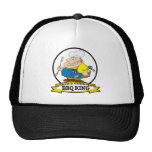 WORLDS GREATEST BBQ KING MEN CARTOON MESH HAT
