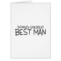 Worlds Greatest Best Man Wedding Cards