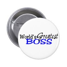 Worlds Greatest Boss Black Blue Pins