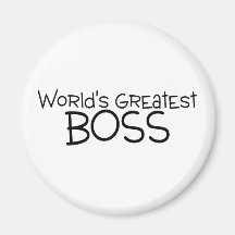 Worlds Greatest Boss Refrigerator Magnets