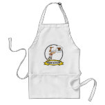 WORLDS GREATEST CAKE ADDICT FEMALE CARTOON APRONS
