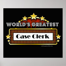 World's Greatest Case Clerk Posters