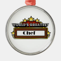 World's Greatest Chef Christmas Tree Ornament