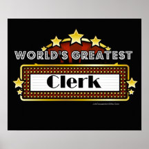 World's Greatest Clerk Poster