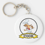 WORLDS GREATEST COOK MEN CARTOON KEYCHAINS