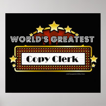 World's Greatest Copy Clerk Print