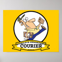 WORLDS GREATEST COURIER MEN CARTOON POSTER