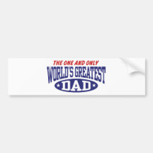 World's Greatest Dad Bumper Sticker