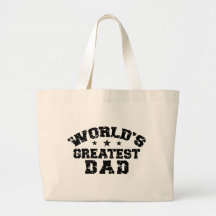 World's Greatest Dad Canvas Bag