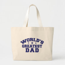 World's Greatest Dad Canvas Bag
