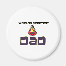 Worlds Greatest Dad Fridge Magnets