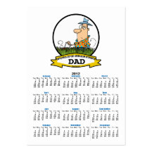 WORLDS GREATEST DAD MEN CARTOON BUSINESS CARD