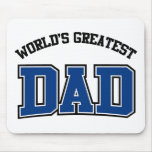 Worlds Greatest Dad Mousepad Blue