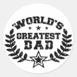 World's Greatest Dad Stickers