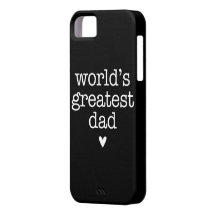 World's Greatest Dad with Heart iPhone 5 Case