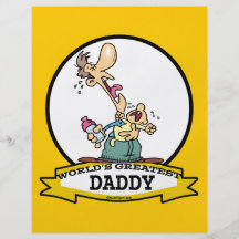 WORLDS GREATEST DADDY CARTOON FLYER