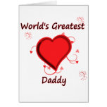 World's greatest daddy greeting cards